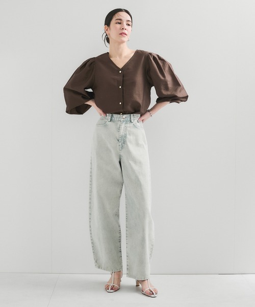 「LE CERCLE par rope'」 長袖ブラウス FREE ホワイト レディース_画像2