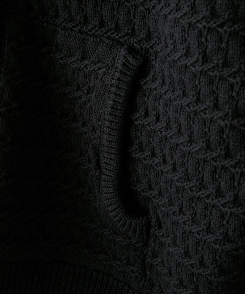 CLEL（クレイル） パーカー 「CLEL」3D Full-Zip Knit Hoodie / 3D