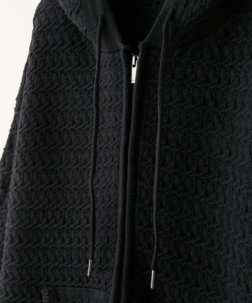 CLEL（クレイル） パーカー 「CLEL」3D Full-Zip Knit Hoodie / 3D
