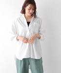 「GLOBAL WORK」 7分袖シャツ FR...の詳細画像1