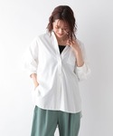「GLOBAL WORK」 7分袖シャツ FR...の詳細画像3