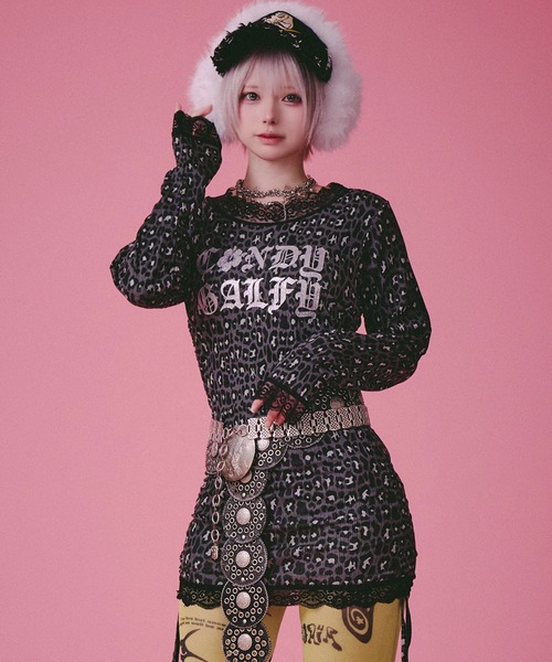GALFY（ガルフィー） tシャツ ギラギャル2WAYワンピ/ロンT/レオパード