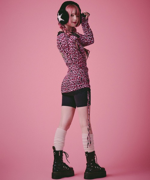 GALFY（ガルフィー） tシャツ ギラギャル2WAYワンピ/ロンT/レオパード