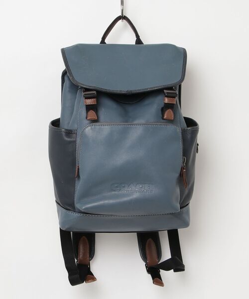 COACH（コーチ） ワンポイントリュック - ブルー メンズ : ZOZOTOWN