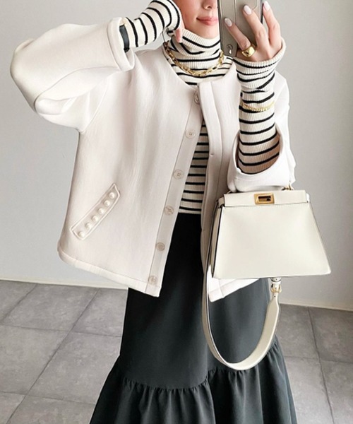 「Emma Taylor」 ノーカラージャケット FREE ブラック レディース_画像7