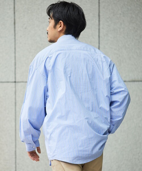 FREAK'S STORE（フリークスストア） 長袖シャツ LARGE サックスブルー