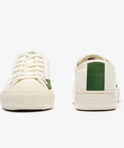 「LACOSTE」 ローカットスニーカー 28.0cm ブラック×ホワイト メンズ_画像6
