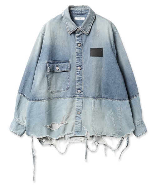 「Jieda」 長袖シャツ 2 インディゴブルー メンズ_画像3