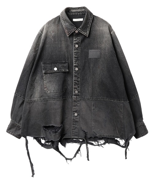 「Jieda」 長袖シャツ 2 インディゴブルー メンズ_画像4