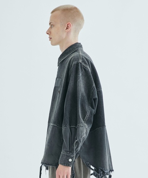 「Jieda」 長袖シャツ 2 インディゴブルー メンズ_画像7