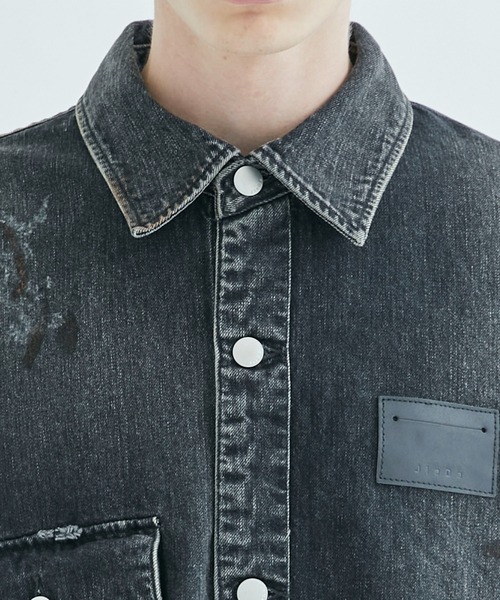 「Jieda」 長袖シャツ 2 インディゴブルー メンズ_画像9