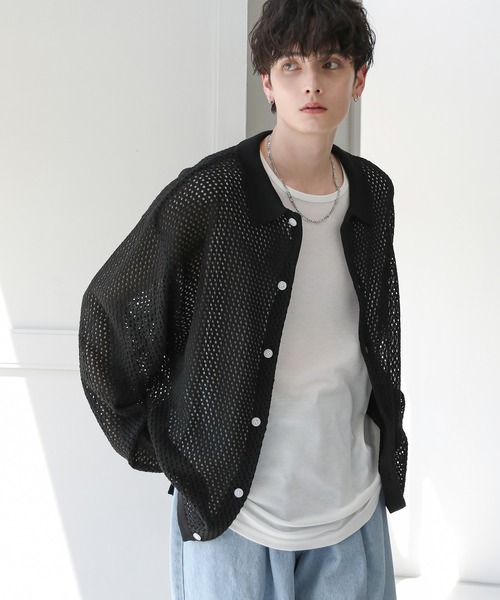 「ASTRONOMY」 長袖ニット M ブルー メンズ_画像2