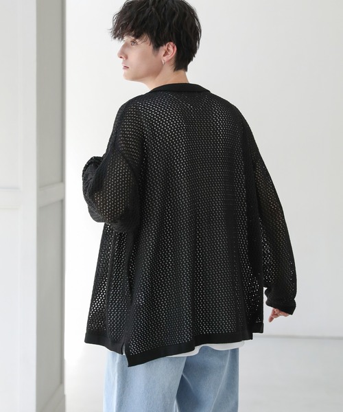 「ASTRONOMY」 長袖ニット M ブルー メンズ_画像8