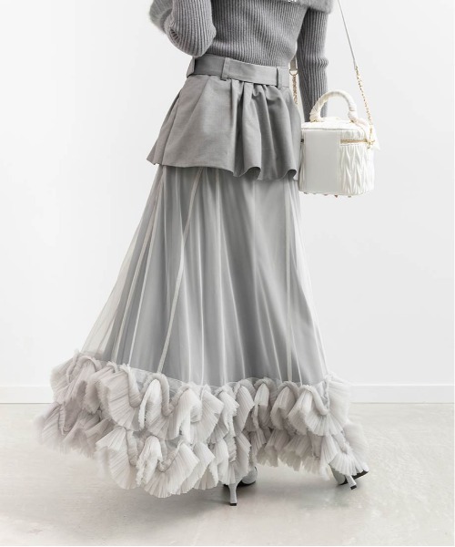 「RANDA」 スカート 1 ベージュ レディース_画像7