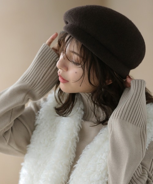「Little&More」 ベレー帽 FREE ブラウン レディース_画像7