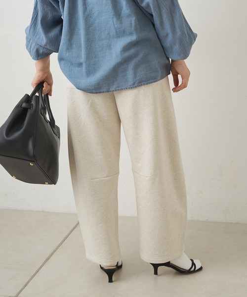 スウェットパンツ ジャージ ウエストレイヤードスウェットパンツ レディース