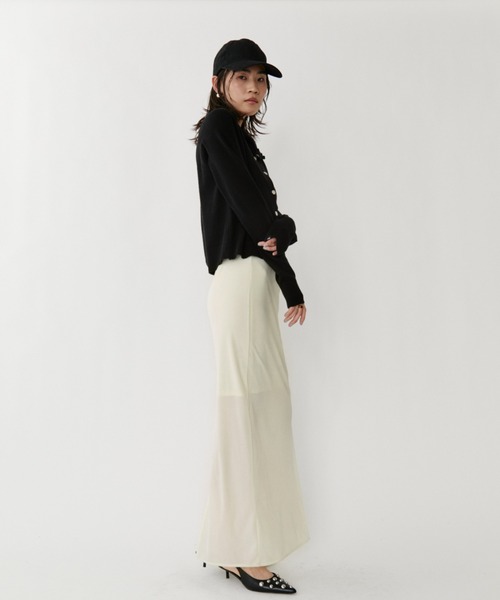 VION ロング スカート シアーベロアロングスカート / Sheer Velour