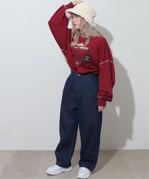 「DOUBLE NAME」 スウェットカットソー FREE キナリ レディース_画像5