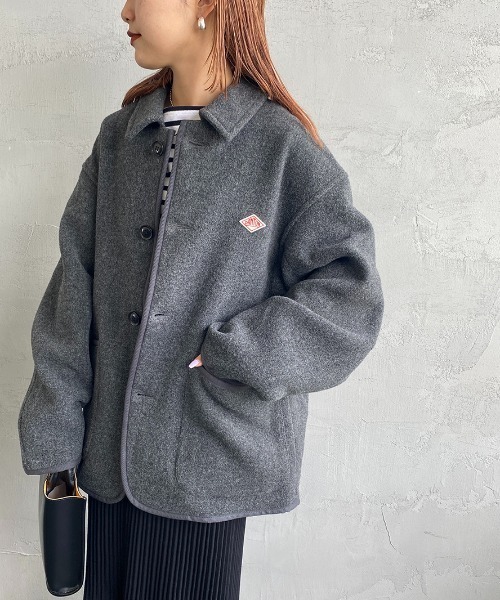 DANTON ウールジャケット 42 グレー Danton（ダントン） ジャケット 42 グレー レディース : ZOZOTOWN