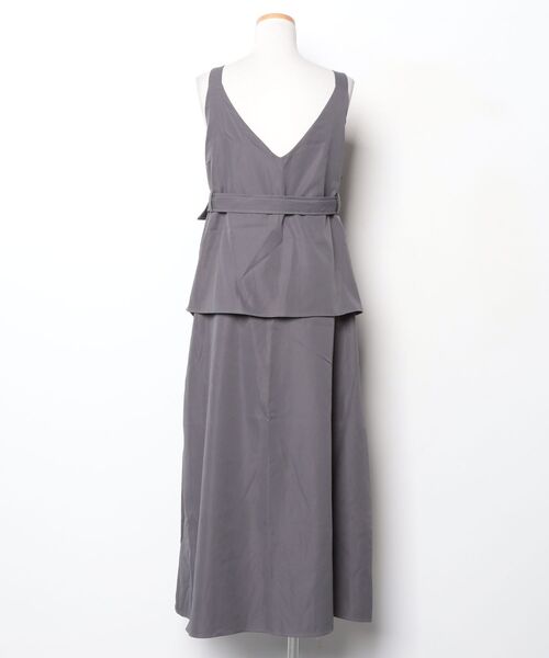 「junoah」 ノースリーブワンピース X-LARGE グレー レディース_画像2