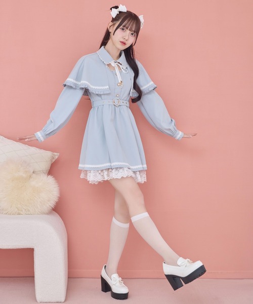 ROJITA（ロジータ） ワンピース 裾レースケープワンピース : ZOZOTOWN