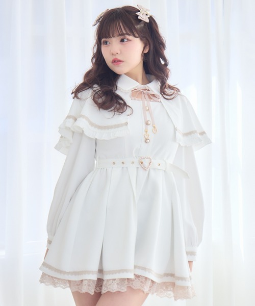 ROJITA（ロジータ） ワンピース 裾レースケープワンピース : ZOZOTOWN