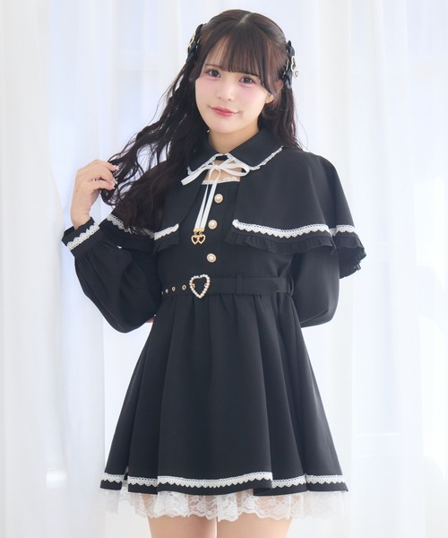 ROJITA（ロジータ） ワンピース 裾レースケープワンピース : ZOZOTOWN