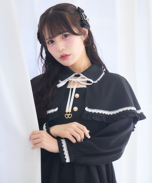 ROJITA（ロジータ） ワンピース 裾レースケープワンピース : ZOZOTOWN