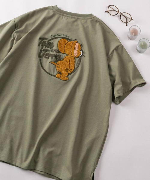 tシャツ 「71」「TOM＆JERRY/トムとジェリー」サガラ刺繍 クルーネック
