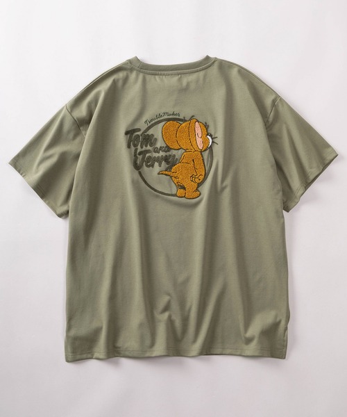 tシャツ 「71」「TOM＆JERRY/トムとジェリー」サガラ刺繍 クルーネック