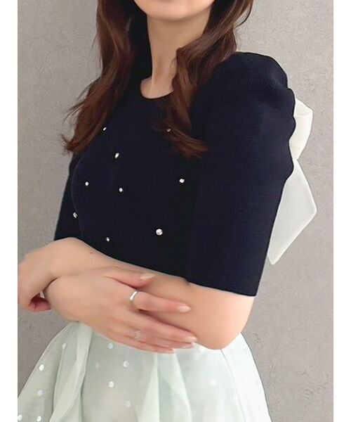 lilou バックリボンニット JILL STUART（ジルスチュアート）の「バックリボンニット（ニット