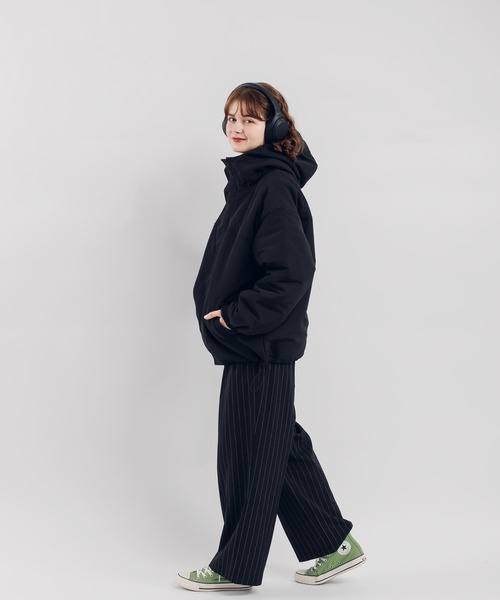 「MUHET」 マウンテンパーカー X-LARGE ブラック レディース_画像3