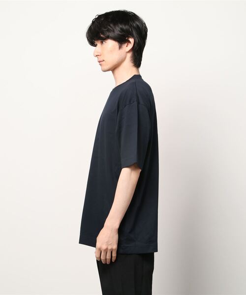 「BATONER」 半袖Tシャツ 1 ネイビー メンズ_画像3