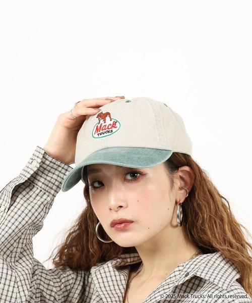 MACK TRUCKS キャップ 帽子 メンズ MACK TRUCKS PIGMENT LOW CAP 刺繍
