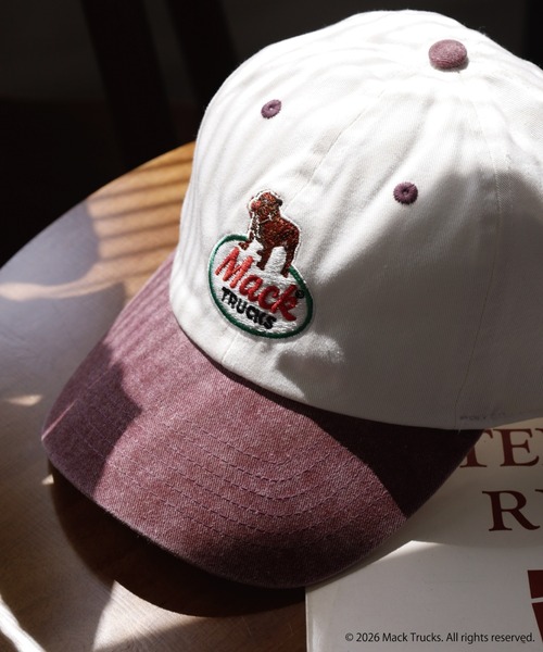 MACK TRUCKS キャップ 帽子 メンズ MACK TRUCKS PIGMENT LOW CAP 刺繍