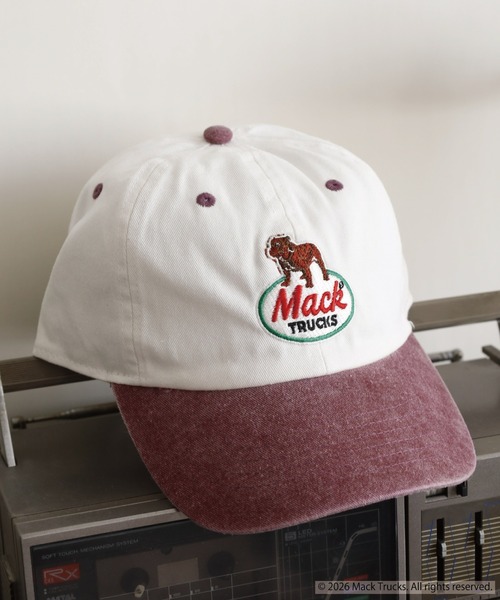 MACK TRUCKS キャップ 帽子 メンズ MACK TRUCKS PIGMENT LOW CAP 刺繍