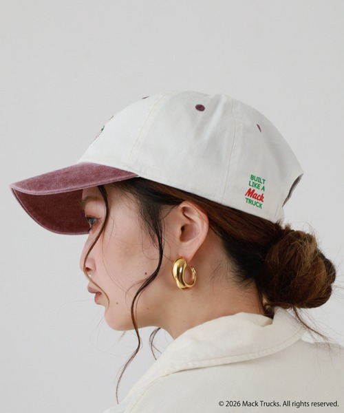 MACK TRUCKS キャップ 帽子 メンズ MACK TRUCKS PIGMENT LOW CAP 刺繍