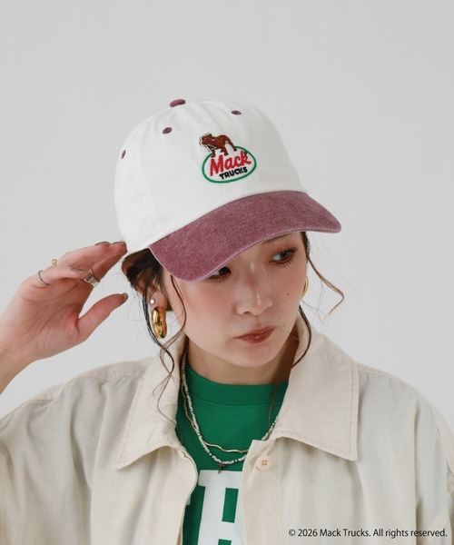 MACK TRUCKS キャップ 帽子 メンズ MACK TRUCKS PIGMENT LOW CAP 刺繍