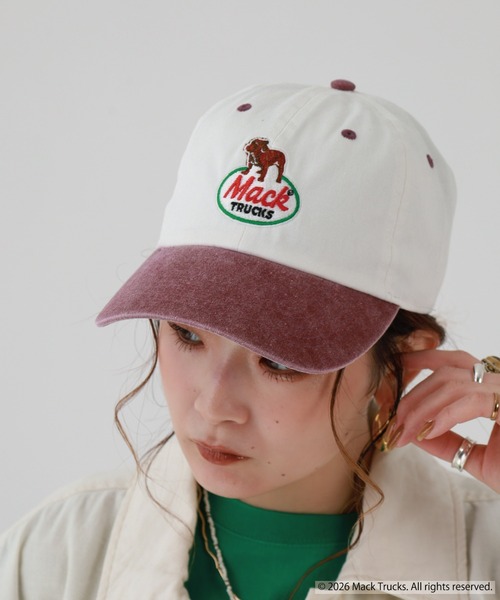 MACK TRUCKS キャップ 帽子 メンズ MACK TRUCKS PIGMENT LOW CAP 刺繍