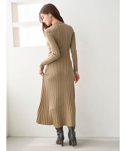 「SNIDEL」 長袖ワンピース F グレー レディースの画像