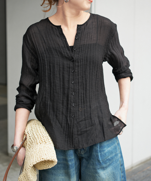Spick＆Span（スピック アンド スパン） ブラウス シャツ クレープ