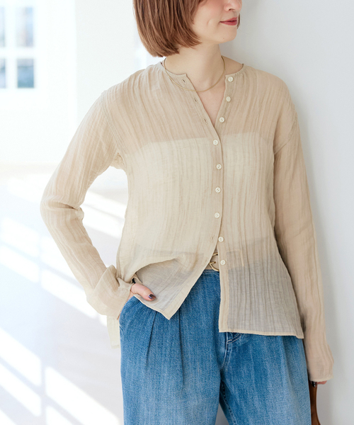 Spick＆Span（スピック アンド スパン） ブラウス シャツ クレープ
