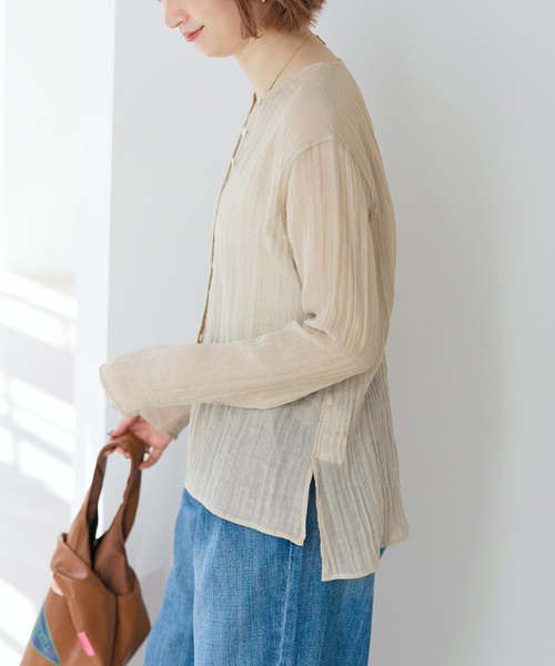 Spick＆Span（スピック アンド スパン） ブラウス シャツ クレープ
