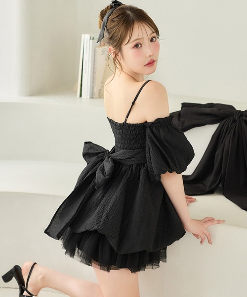 one after another NICE CLAUP ワンピース 「Black Ribbon Collection