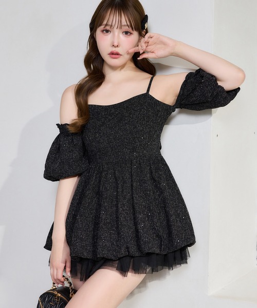 one after another NICE CLAUP ワンピース 「Black Ribbon Collection