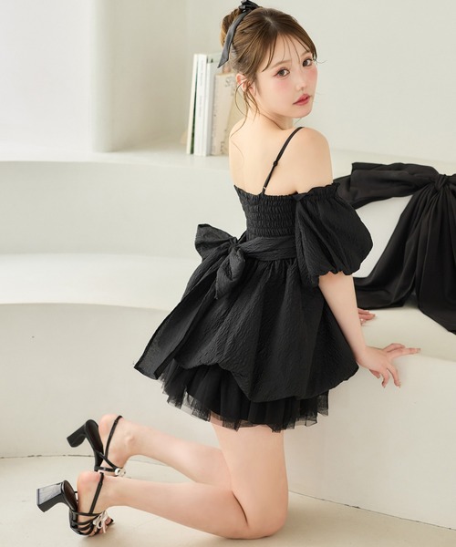 one after another NICE CLAUP ワンピース 「Black Ribbon Collection