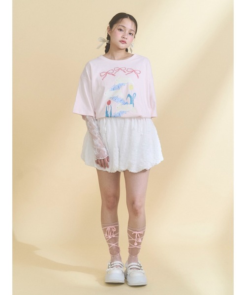 merry jenny（メリージェニー） tシャツ シアーレースコンビTOPS
