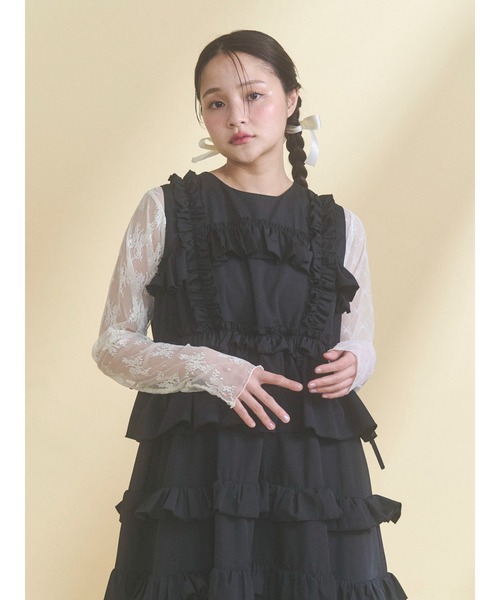 merry jenny（メリージェニー） tシャツ シアーレースコンビTOPS