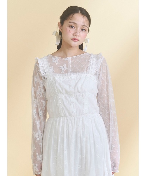 merry jenny（メリージェニー） tシャツ シアーレースコンビTOPS