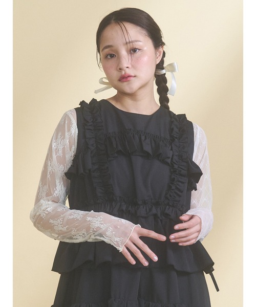 merry jenny（メリージェニー） tシャツ シアーレースコンビTOPS